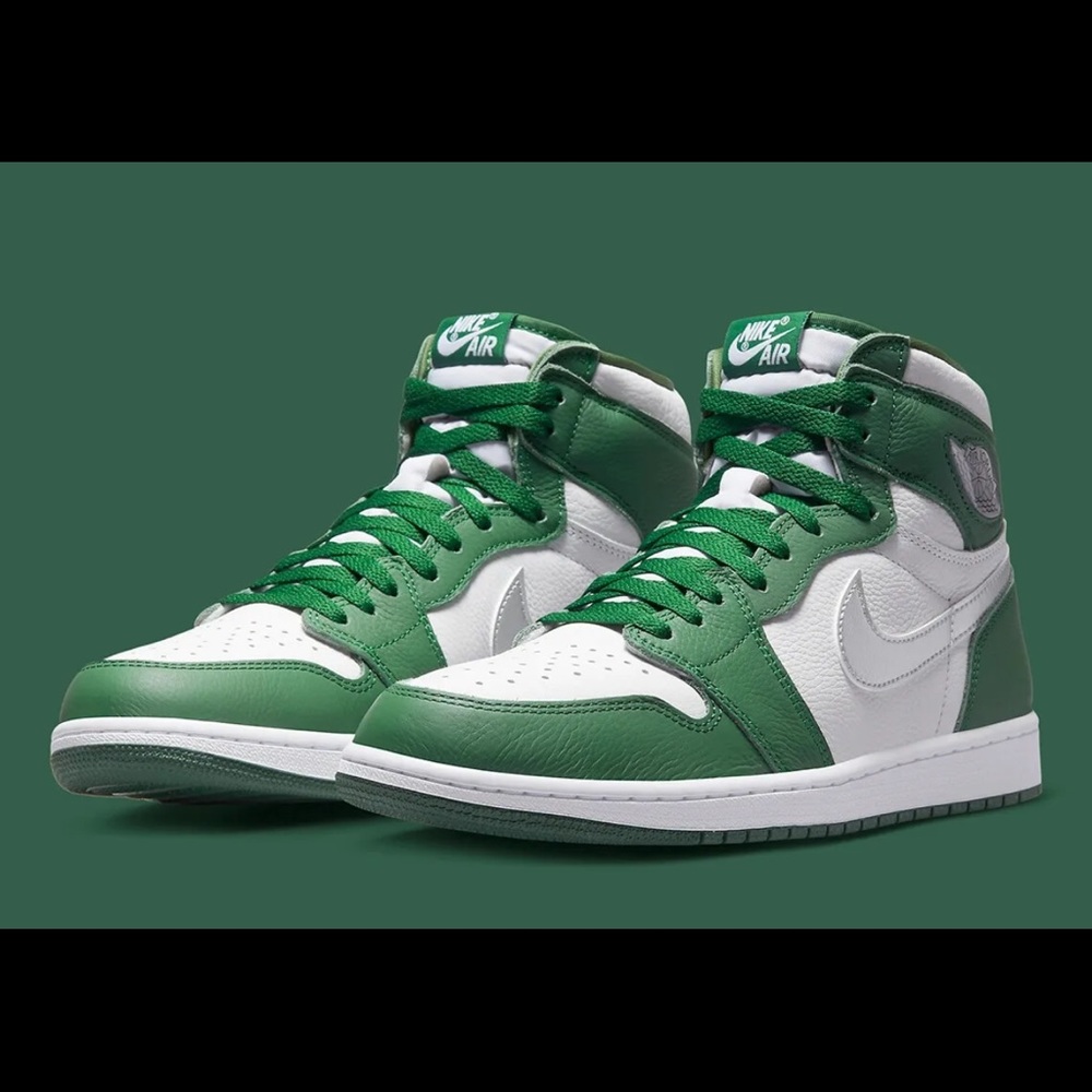 NEW Nike Air Jordan 1 Retro Shoes High OG Gorge Green Mens Size 8.5